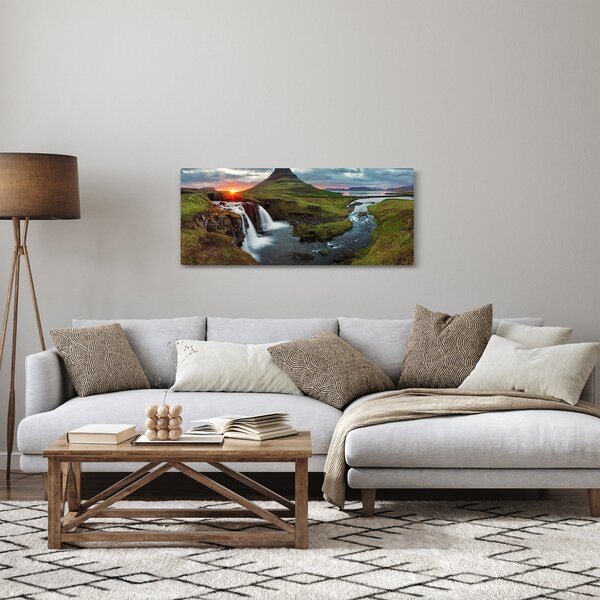 Slika - Kirkjufell na zalasku sunca (120x50 cm)