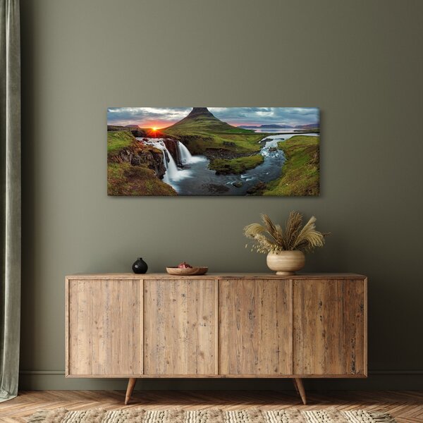 Slika - Kirkjufell na zalasku sunca (120x50 cm)