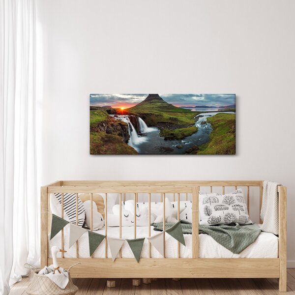 Slika - Kirkjufell na zalasku sunca (120x50 cm)