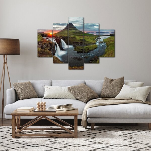 Slika - Kirkjufell na zalasku sunca (150x105 cm)