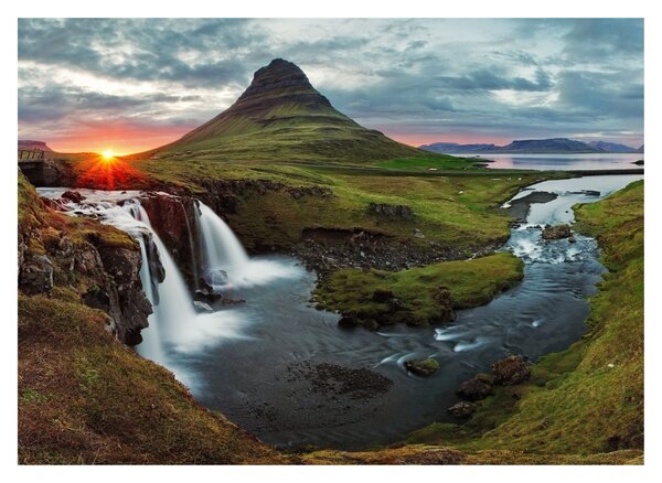Slika - Kirkjufell na zalasku sunca (70x50 cm)