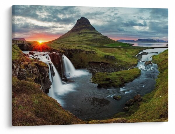 Slika - Kirkjufell na zalasku sunca (70x50 cm)