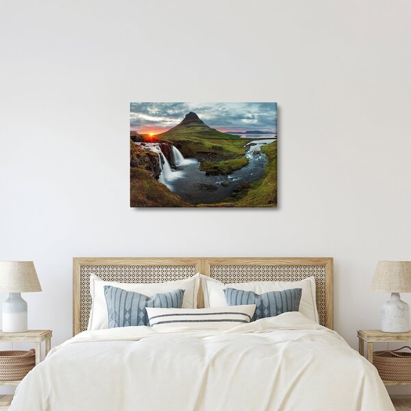 Slika - Kirkjufell na zalasku sunca (70x50 cm)