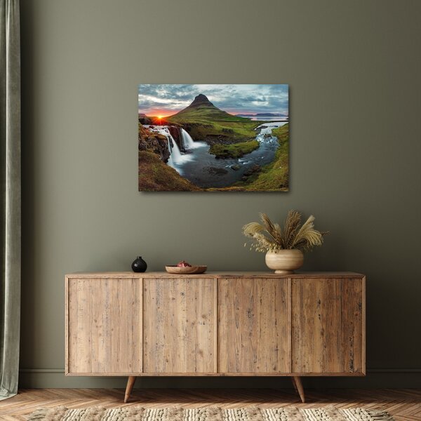 Slika - Kirkjufell na zalasku sunca (70x50 cm)