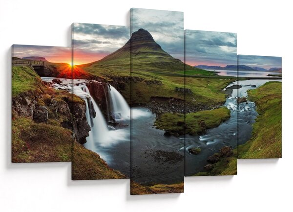 Slika - Kirkjufell na zalasku sunca (150x105 cm)