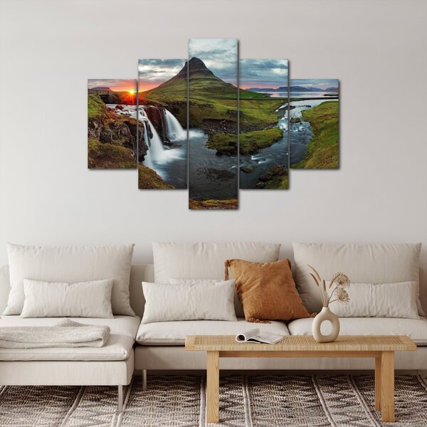 Slika - Kirkjufell na zalasku sunca (150x105 cm)