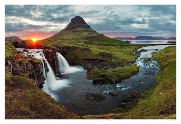 Slika - Kirkjufell na zalasku sunca (90x60 cm)