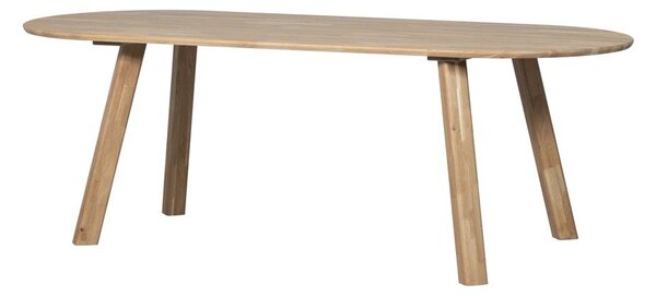 Blagovaonski stol od punog hrasta 90x220 cm Tablo – WOOOD