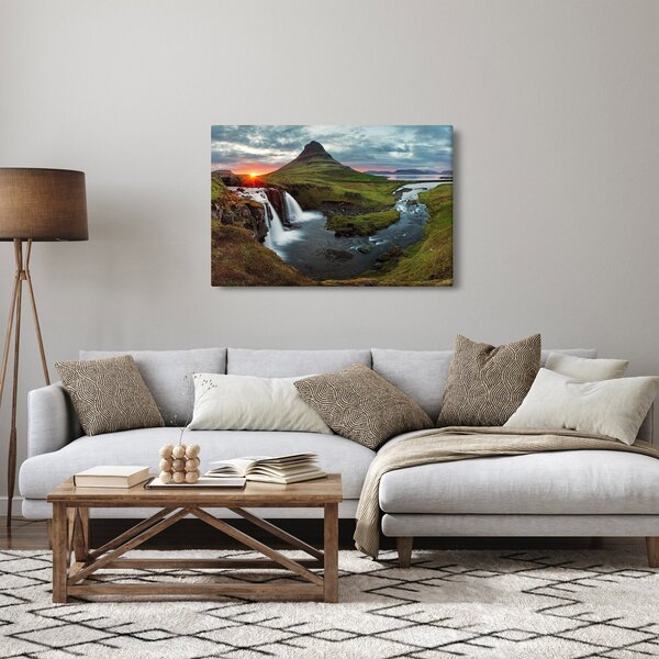 Slika - Kirkjufell na zalasku sunca (90x60 cm)