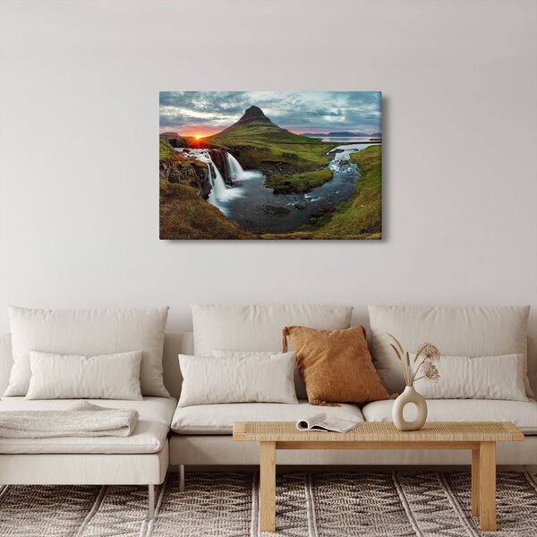 Slika - Kirkjufell na zalasku sunca (90x60 cm)