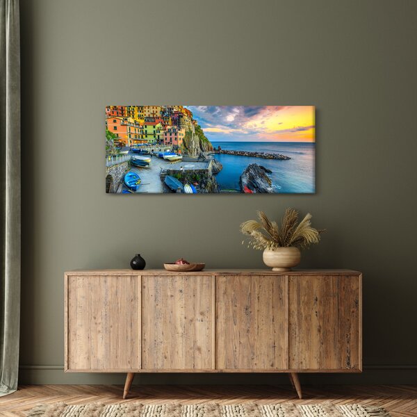 Slika - Mediteransko selo (120x50 cm)