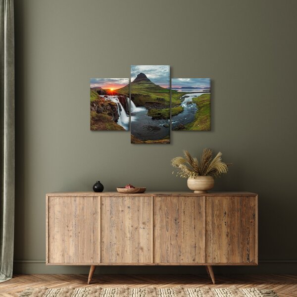 Slika - Kirkjufell na zalasku sunca (90x60 cm)