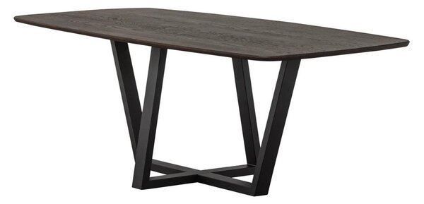 Blagovaonski stol s hrastovom pločom stola 100x220 cm Tablo – WOOOD