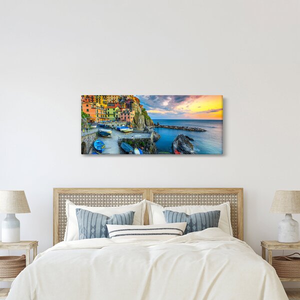 Slika - Mediteransko selo (120x50 cm)