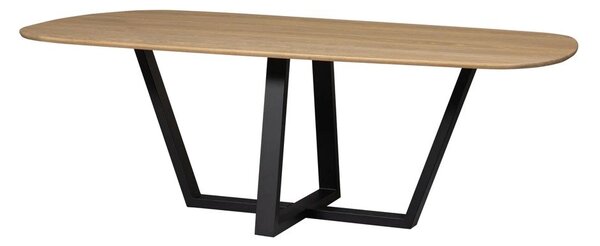 Blagovaonski stol s hrastovom pločom stola 100x220 cm Tablo – WOOOD