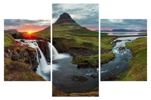 Slika - Kirkjufell na zalasku sunca (90x60 cm)