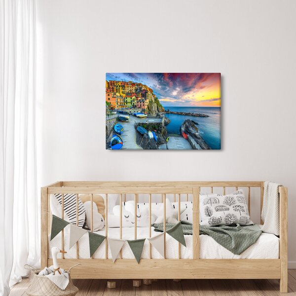 Slika - Mediteransko selo (90x60 cm)
