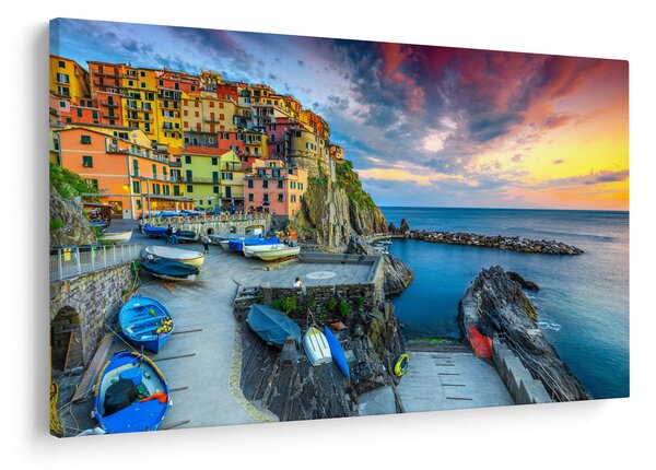 Slika - Mediteransko selo (90x60 cm)