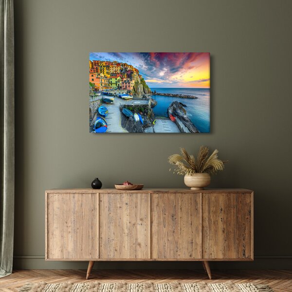 Slika - Mediteransko selo (90x60 cm)