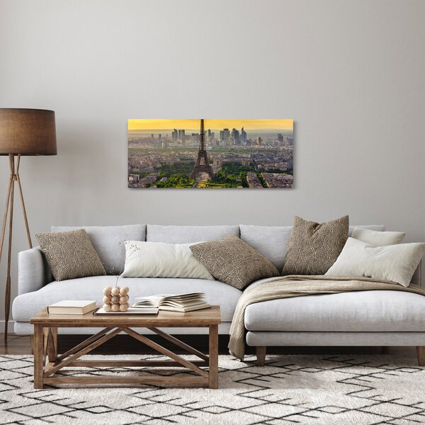 Slika - Panorama Pariza (120x50 cm)