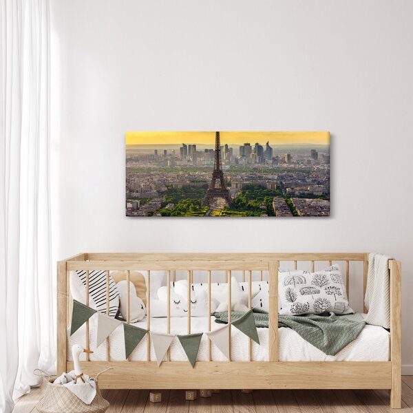 Slika - Panorama Pariza (120x50 cm)