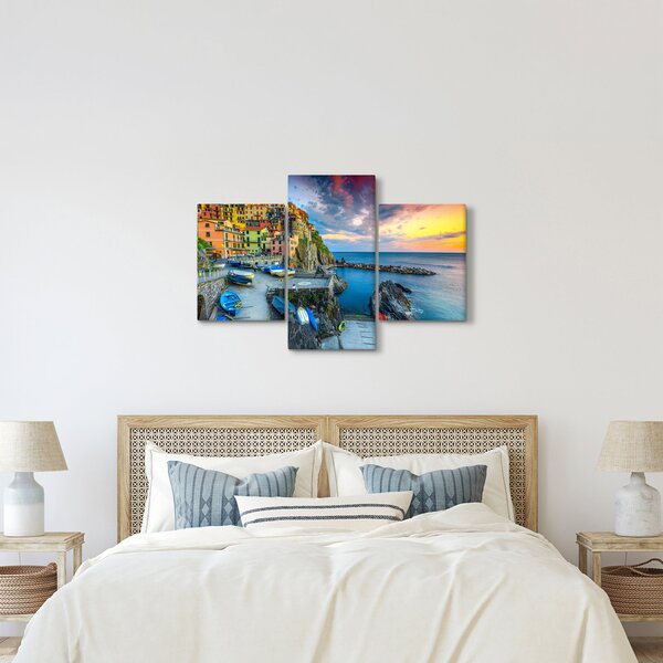 Slika - Mediteransko selo (90x60 cm)