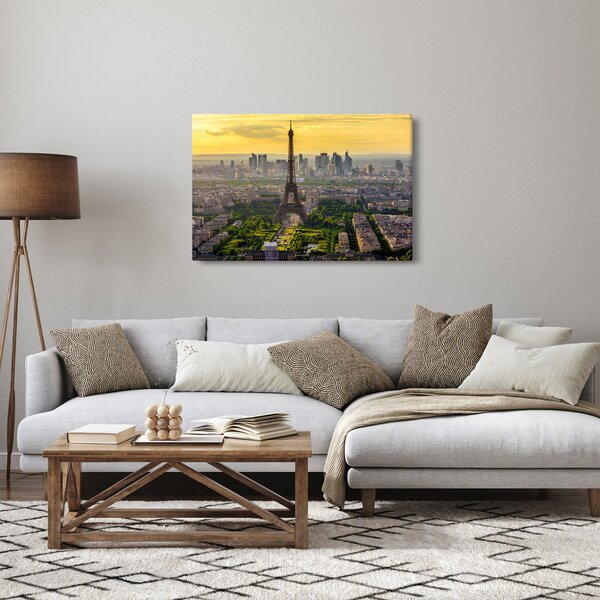 Slika - Panorama Pariza (90x60 cm)