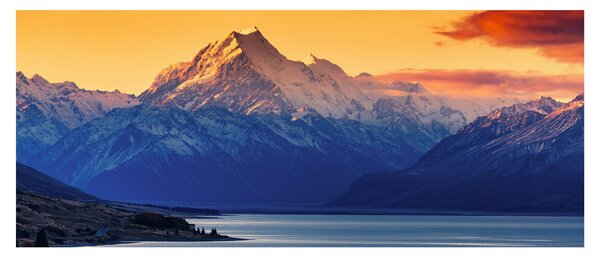 Slika - jezero Pukaki (120x50 cm)