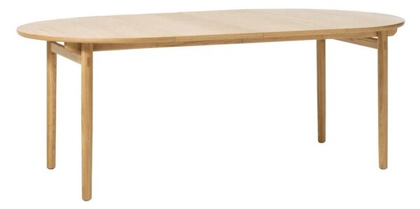 Okrugli sklopivi blagovaonski stol u dekoru hrasta ø 120 cm Carno - Unique Furniture
