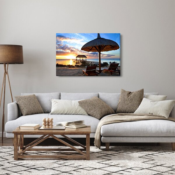 Slika - Zalazak sunca na Mauricijusu (90x60 cm)