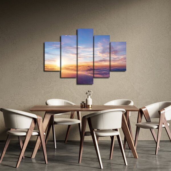 Slika - Zalazak sunca iznad oblaka (150x105 cm)