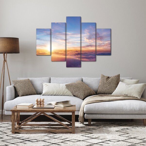 Slika - Zalazak sunca iznad oblaka (150x105 cm)