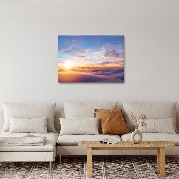 Slika - Zalazak sunca iznad oblaka (70x50 cm)