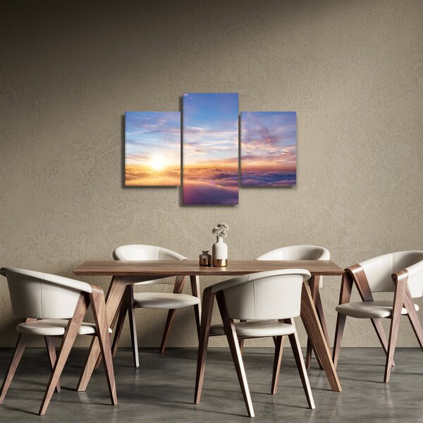 Slika - Zalazak sunca iznad oblaka (90x60 cm)
