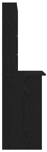 Radni stol s policama Crni hrast 102x45x148 cm Konstruirano drvo - Crni hrast