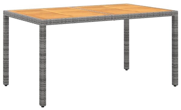 VidaXL Vrtni stol 150x90x75 cm od bagremovog drva i poliratana sivi