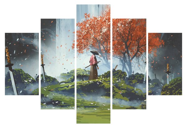 Slika - Ilustracija Vrta mačeva (150x105 cm)