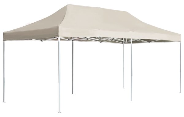 VidaXL Profesionalni sklopivi šator za zabave 6 x 3 m krem