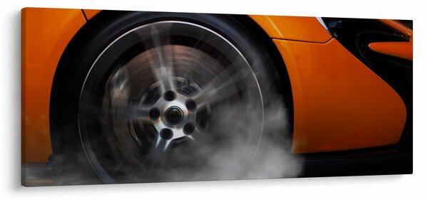 Slika - Narančasti sportski auto (120x50 cm)