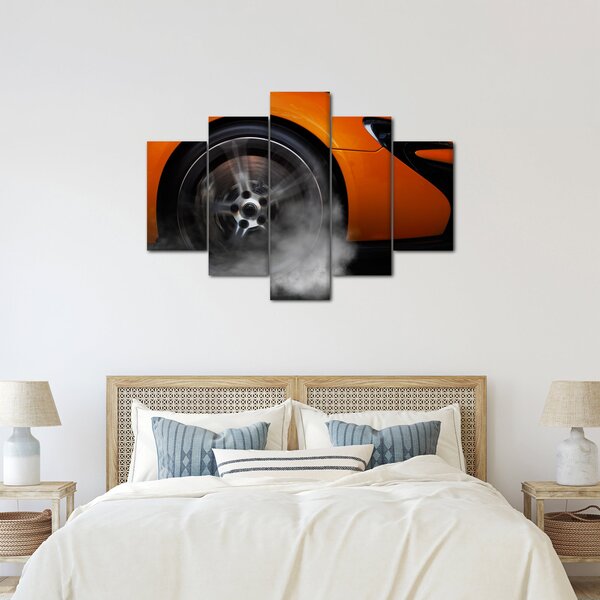 Slika - Narančasti sportski auto (150x105 cm)