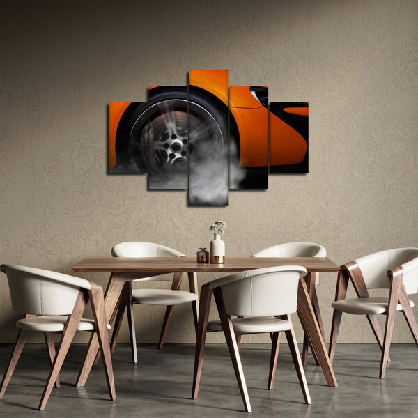 Slika - Narančasti sportski auto (150x105 cm)