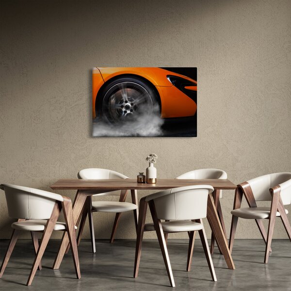 Slika - Narančasti sportski auto (90x60 cm)