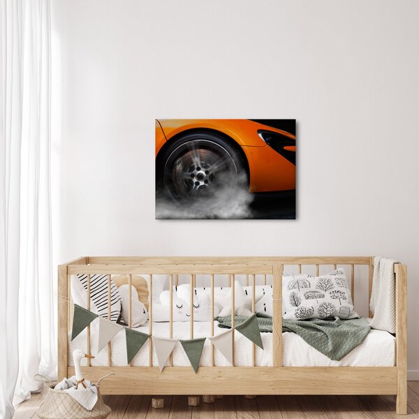 Slika - Narančasti sportski auto (70x50 cm)