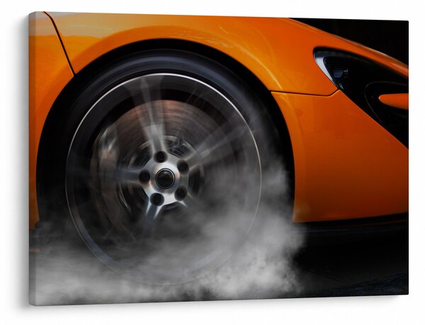 Slika - Narančasti sportski auto (70x50 cm)