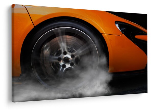 Slika - Narančasti sportski auto (90x60 cm)