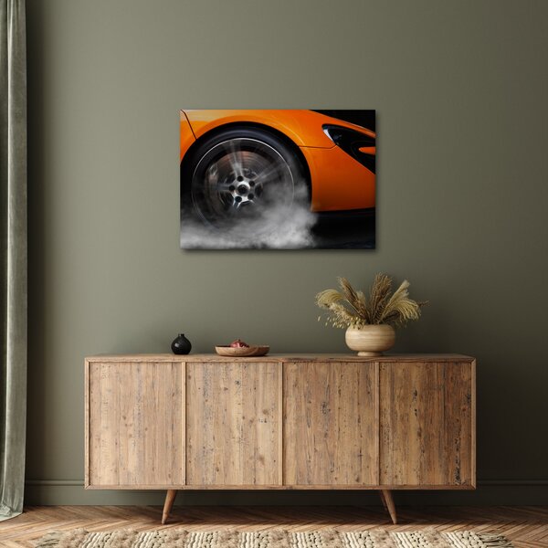Slika - Narančasti sportski auto (70x50 cm)