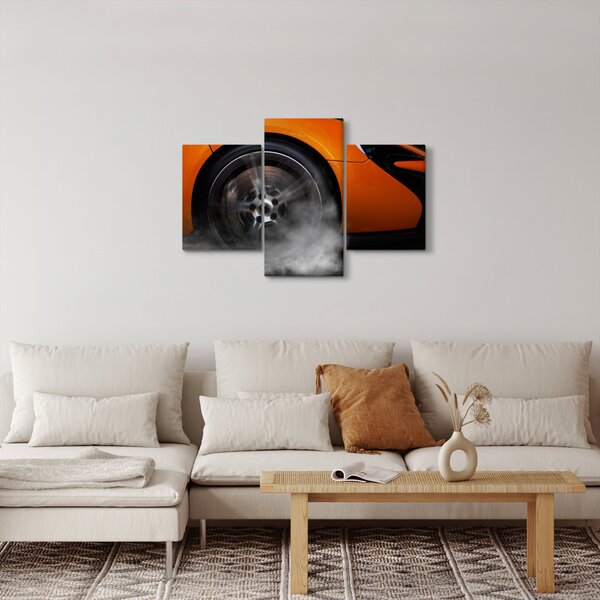 Slika - Narančasti sportski auto (90x60 cm)
