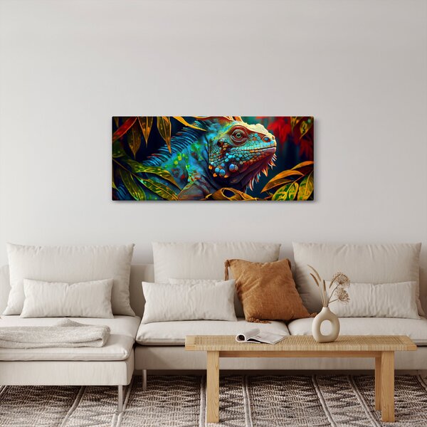 Slika - Šarena iguana (120x50 cm)