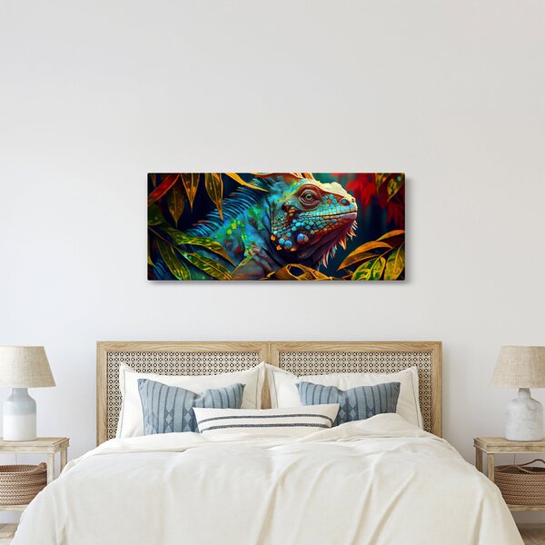 Slika - Šarena iguana (120x50 cm)