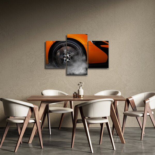 Slika - Narančasti sportski auto (90x60 cm)